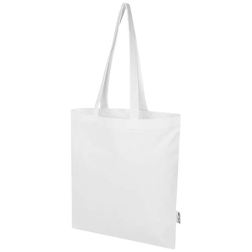 Madras Blend 140 g/m² GRS recycled cotton tote bag 7L